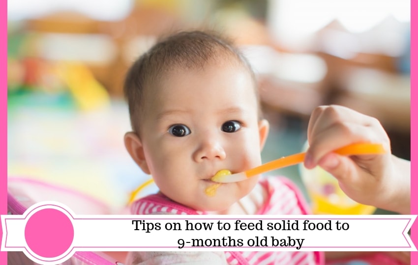 9 month baby food chart