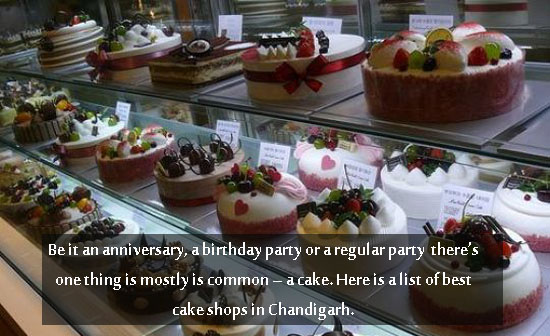Best Cake shops in Chandigarh